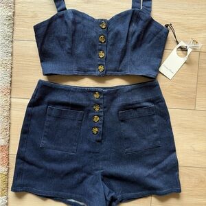 NWT Privacy Please denim set